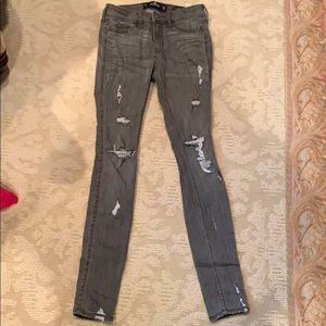 Hollister Gray skinny jeans